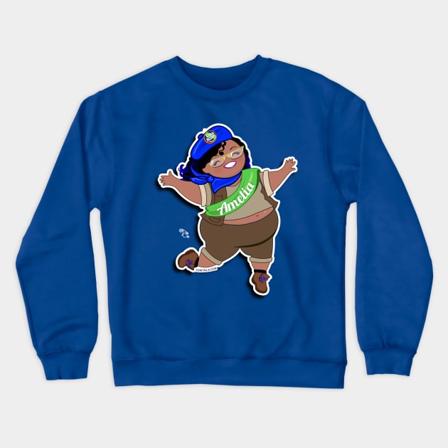 Chub Scout Amelia Crewneck Sweatshirt by ChuBee Tees